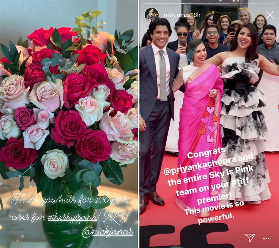Nick Jonas sends congratulations to Priyanka Chopra at TIFF