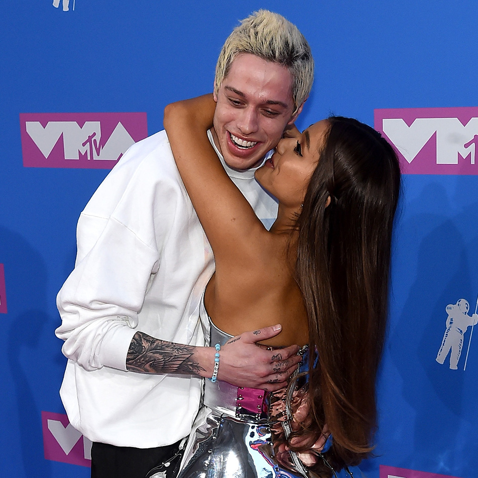 Ariana Grande and Pete Davidson at MTV VMAs